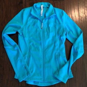 Turquoise blue lululemon athletic jacket